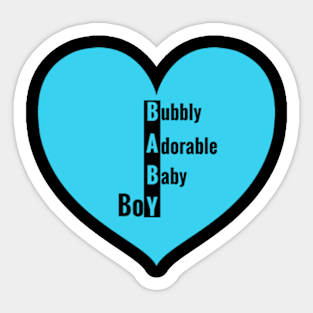 Bubbly Adorable Baby Boy Gifts Sticker